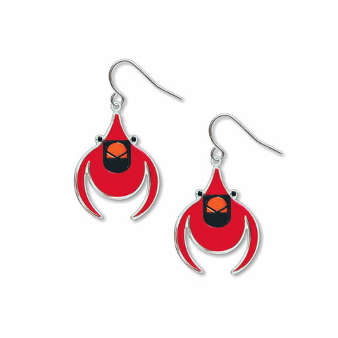 Cardinal Earrings