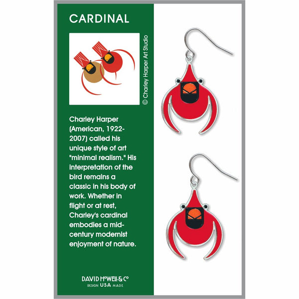 Cardinal Earrings