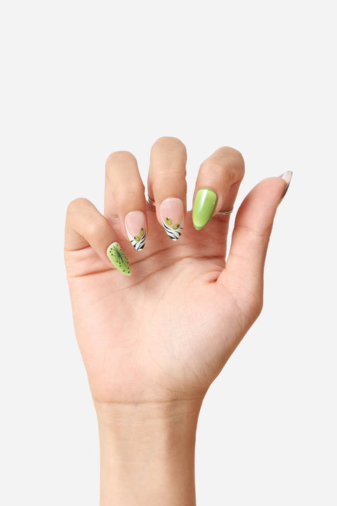 Zebratini Press on Nails - Mint Museum Store