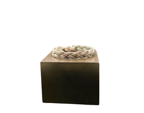 Braided Mesh Bracelet with Box Clasp