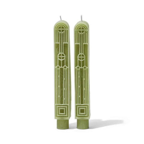 Frank Lloyd Wright Set of Two Taper Candles Saguaro Forms