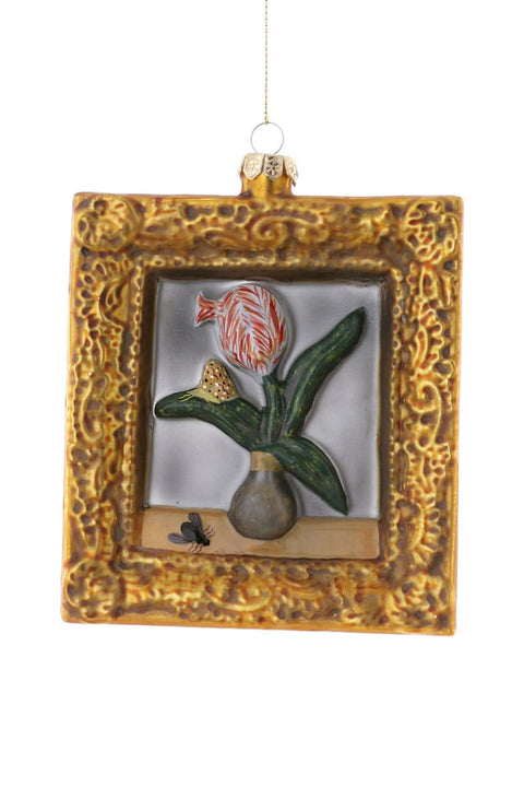 Single Tulip Framed Painting Ornament