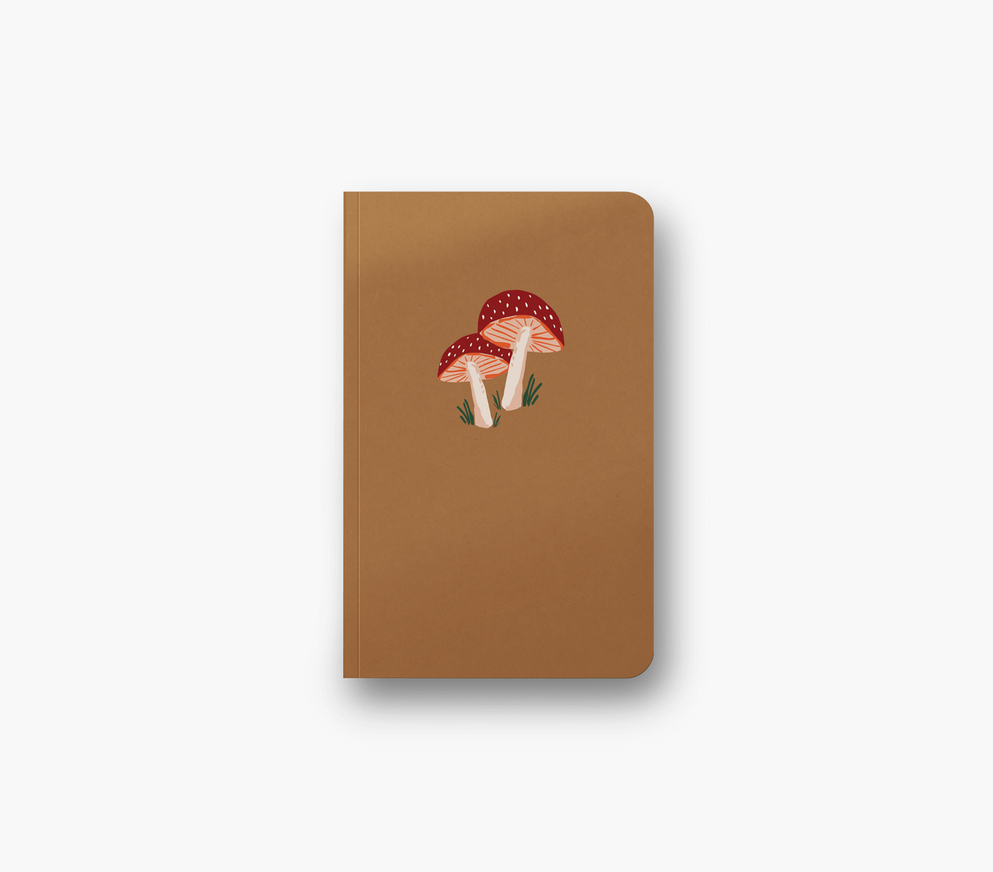 Golden Mushroom Lay Flat Notebook