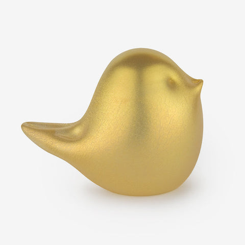 Handblown Glass Golden Bird of Good Fortune - Mint Museum Store