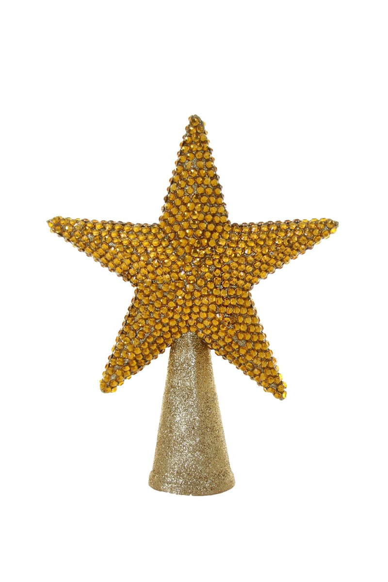 Gold Rhinestone Tree Topper