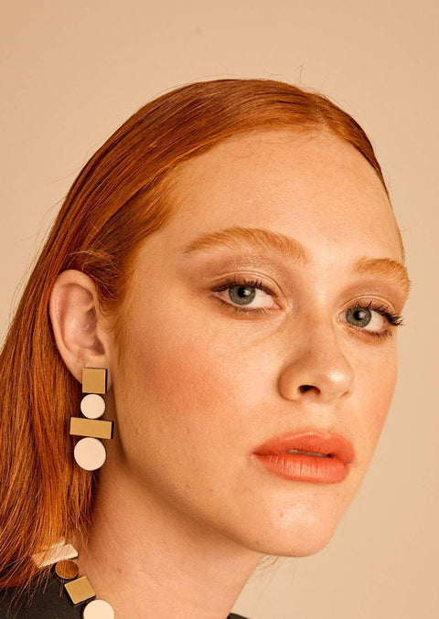 Bauhaus Earring Ivory Large