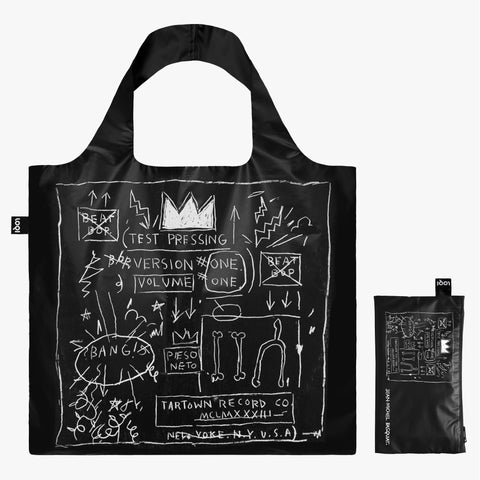 Basquiat Crown Black Metallic Bag