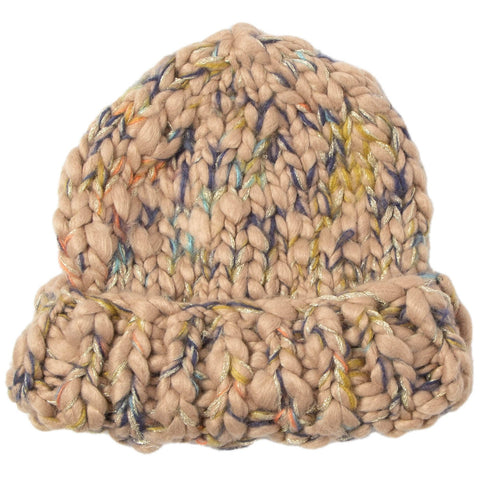 Peaches Chunky Cable Knit Beanie