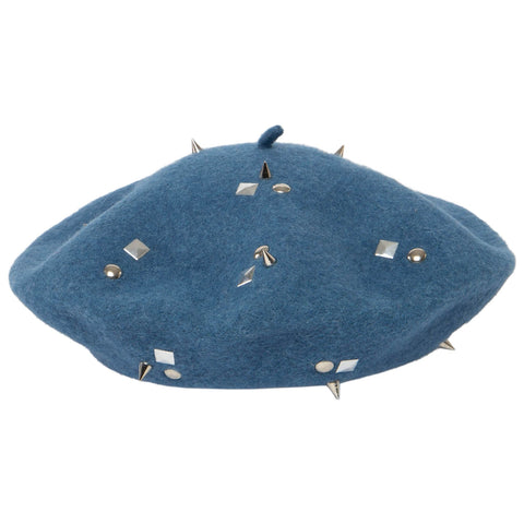 Beret with Metallic Studs