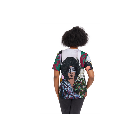 Mickalene Thomas Afro Goddess AOP T-Shirt