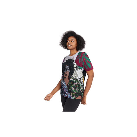 Mickalene Thomas Afro Goddess AOP T-Shirt