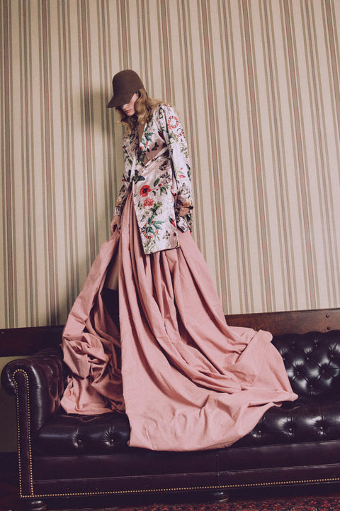Kimono Velvet Pink Serpent