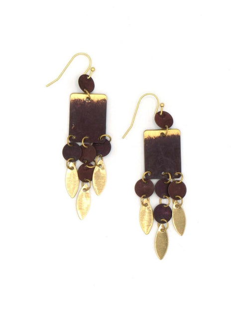 Merlot Charm Earrings