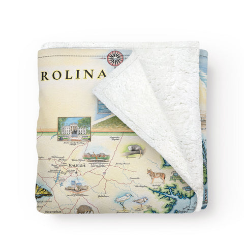 North Carolina Fleece Blanket