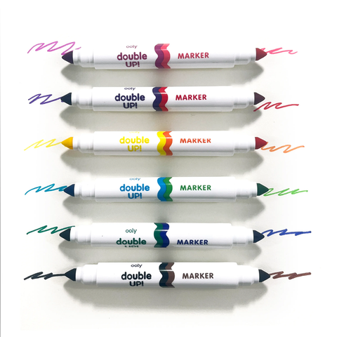 Double Up!: Double Ended Markers Set of 6