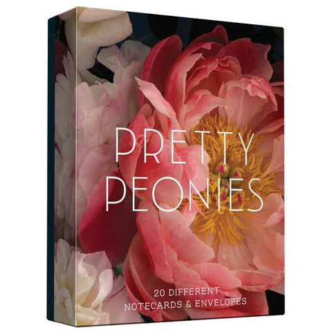 Pretty Peonies: 20 Different Notecards & Envelops