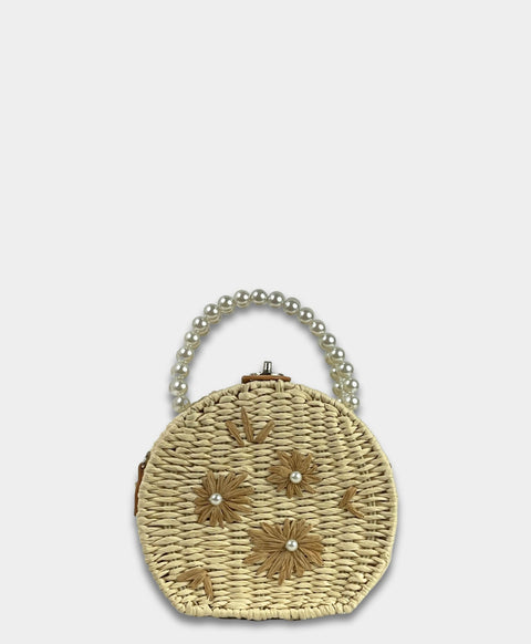 Lush Rattan Ivory Bag