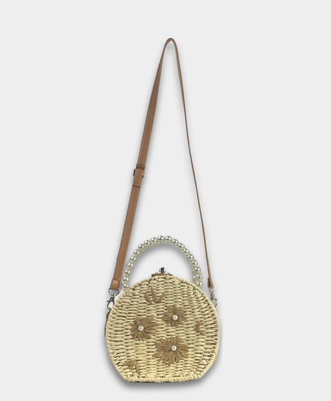 Lush Rattan Ivory Bag