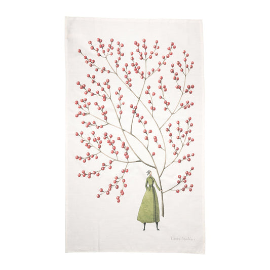 Red Berries Tea Towel