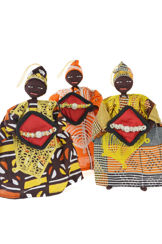 Senegalese King Holiday Ornaments