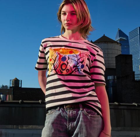 Calder "Untitled 1953" Striped T-Shirt