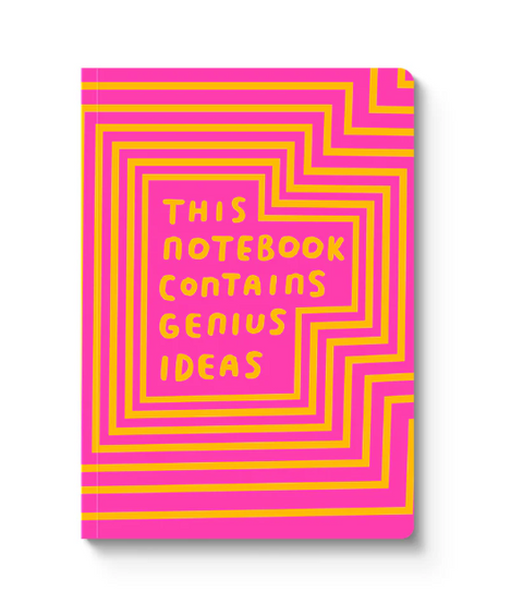 This Notebook Contains Genius Ideas Paperback Notebook - Mint Museum Store