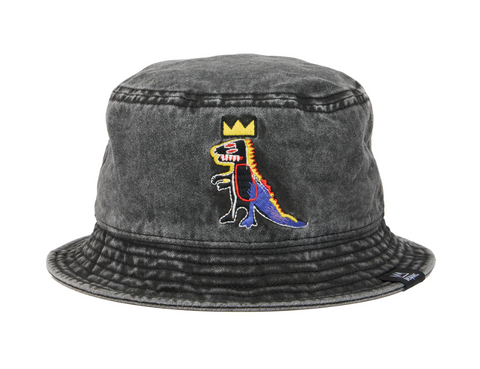 Basquiat Embroidered Pez Dispenser Bucket Hat