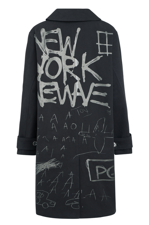 Basquiat New Wave Trench Coat