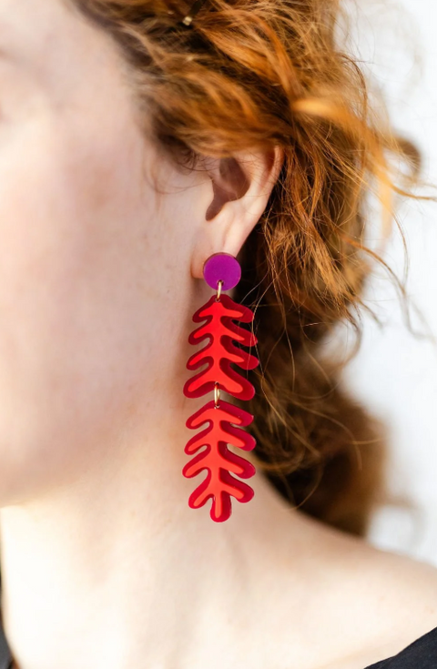 Cypress Leaf Earring