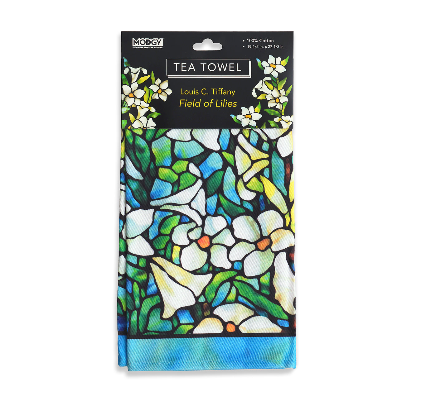 Tiffany Lilies Tea Towel