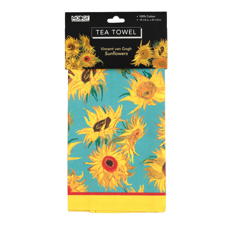 Van Gogh Sunflowers Tea Towel