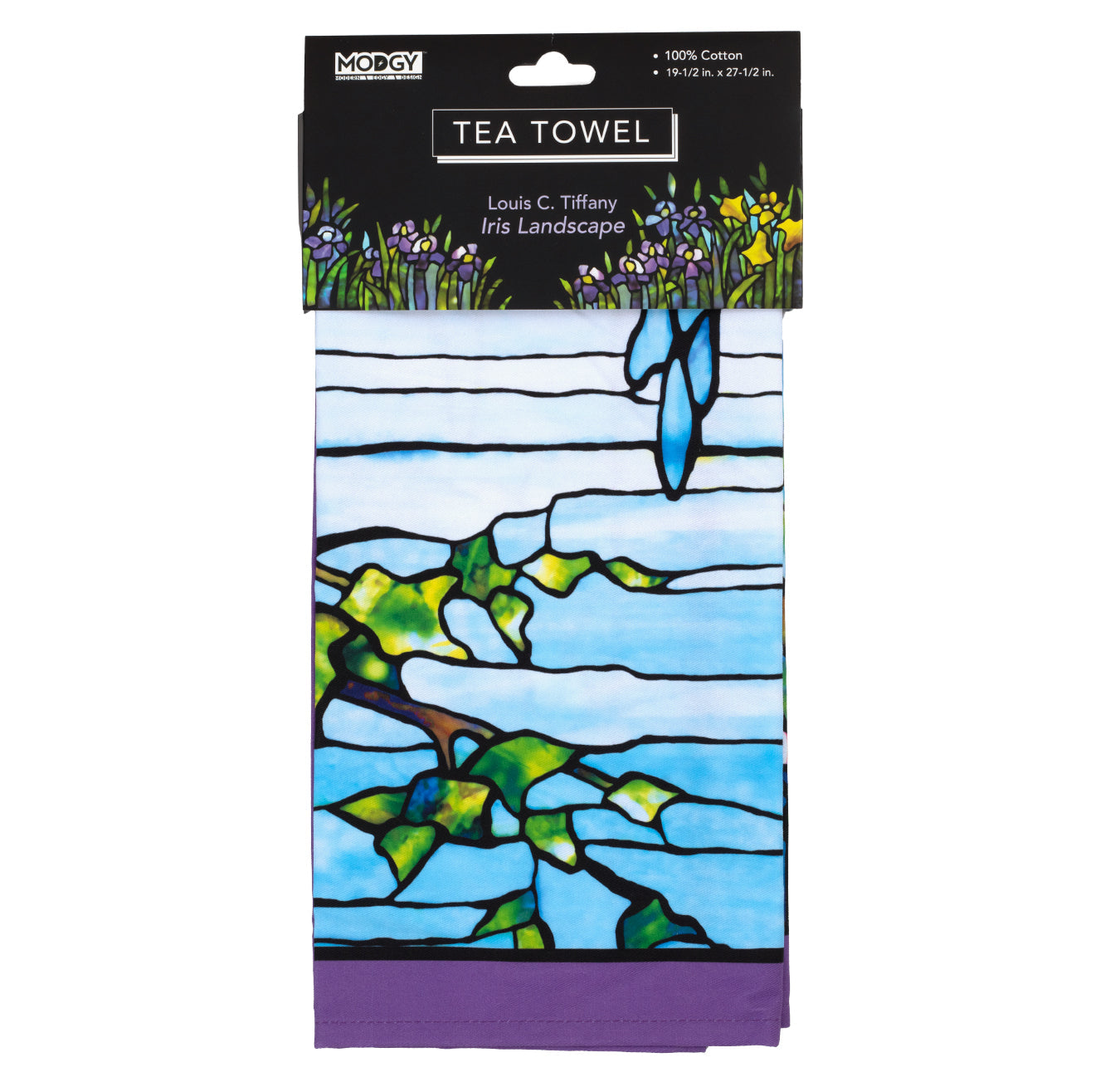 Iris Landscape-Tiffany Tea Towel