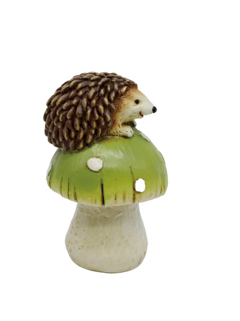 Hedgehog on Mushroom