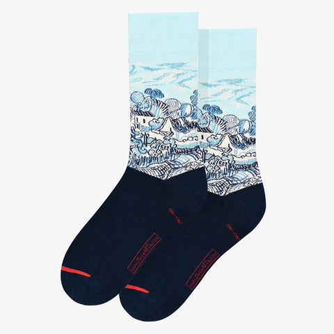 Landscape with Houses Socks