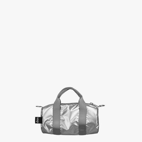 Metallic Silver Small Weekender