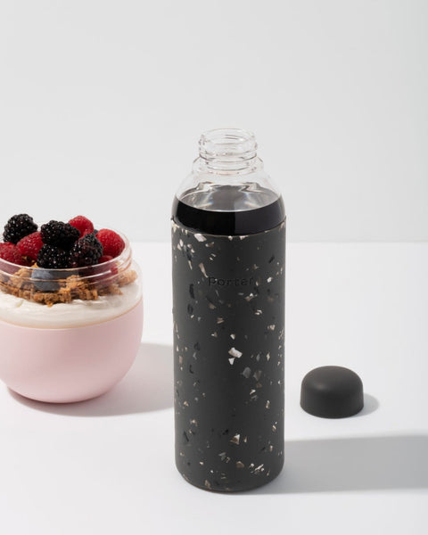 Porter Water Bottle Terrazzo Charcoal