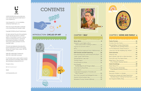 Table of contents for a book or educational material with illustrations and text.