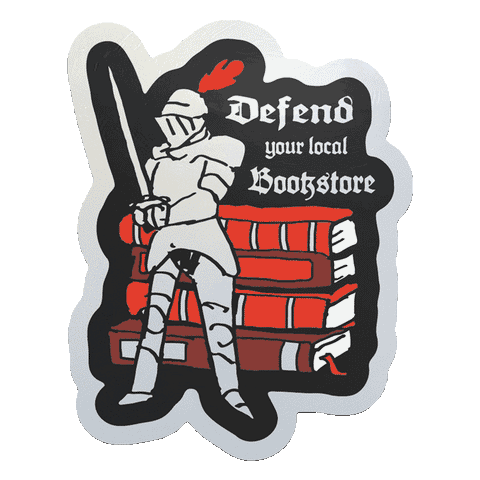 Defend Your Local Bookstore by Apply - Die-Cut Sticker