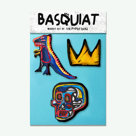 Basquiat Inspired Magnet Set | Jean Michel modern artist