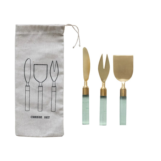 Cheese Utensils with Resin Handle Set