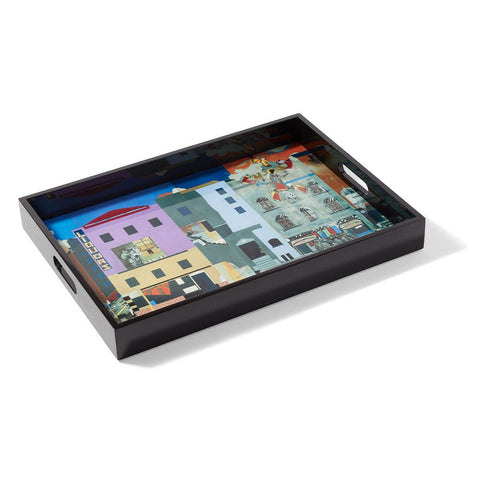 Romare Bearden Block Lacquer Tray