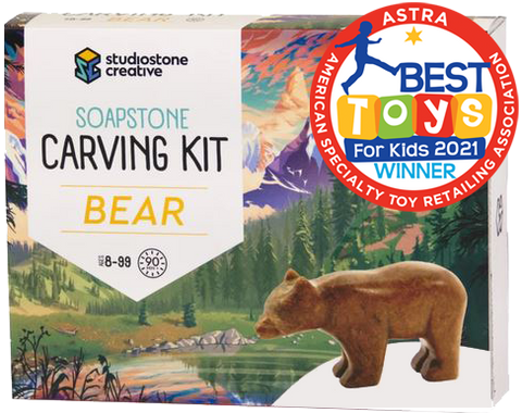 Bear Soapstone Carving Kit