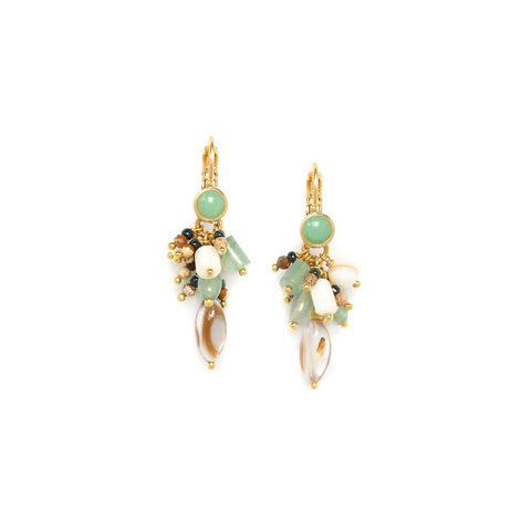 Nature Bijoux Menthe Cluster Earring