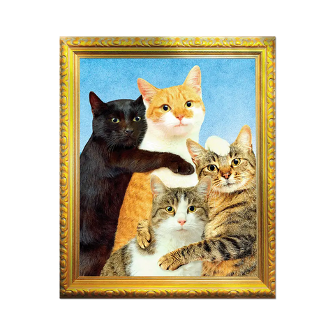 Kitty Family by Toiletpaper - Die-Cut Sticker