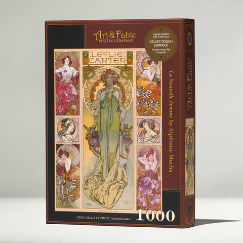 La Nouvelle Femme (A. Mucha), 1000-pc Velvet-Touch Puzzle