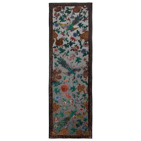 Peacock Velvet Burn Out Scarf