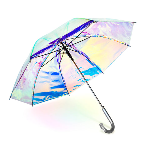 Iridescent Stick Umbrella