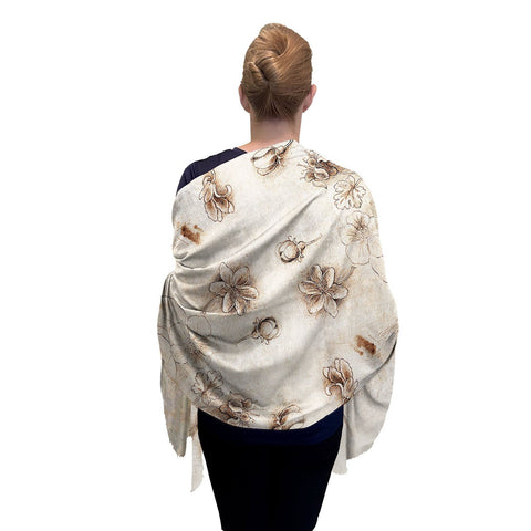 Da Vinci Flower Study Scarf