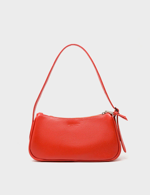 Lucas Hobo Mini Poppy Red Handbag - Retro Tiger Embroidery