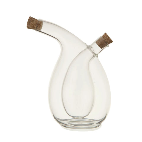 Oil and Vinegar Cruet with Cork Stoppers